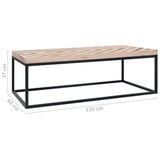 NNEVL Coffee Table 110x60x37 cm Solid Wood