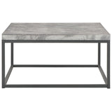 NNEVL Coffee Table 75x75x38 cm Concrete Look