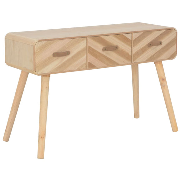 NNEVL Console Table 100x35x68 cm Solid Wood