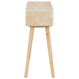 NNEVL Console Table with 3 Drawers 100x30x73 cm Solid Pinewood