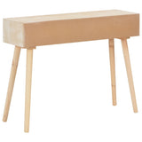 NNEVL Console Table with 3 Drawers 100x30x73 cm Solid Pinewood