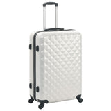 NNEVL Hardcase Trolley Set 3 pcs Bright Silver ABS