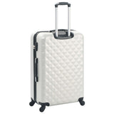 NNEVL Hardcase Trolley Set 3 pcs Bright Silver ABS