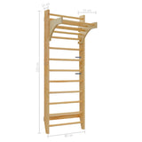 NNEVL Wall Bar 80x55x220 cm Solid Pine Wood