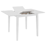 NNEVL Extendable Dining Table White (80-120)x80x74 cm MDF
