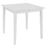 NNEVL Extendable Dining Table White (80-120)x80x74 cm MDF