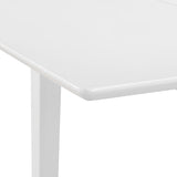 NNEVL Extendable Dining Table White (80-120)x80x74 cm MDF