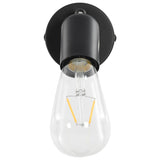 NNEVL Spot Lights 2 pcs with Filament Bulbs 2 W Black E27