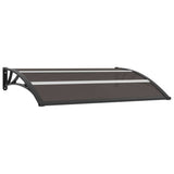 NNEVL Door Canopy Black 150x80 cm PC