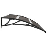 NNEVL Door Canopy Black 150x80 cm PC