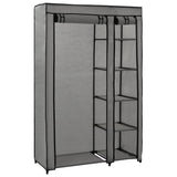NNEVL Folding Wardrobe Grey 110x45x175 cm Fabric