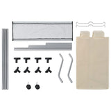 NNEVL Laundry Sorter with 3 Bags Cream Steel
