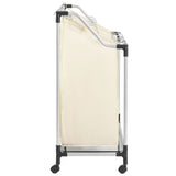 NNEVL Laundry Sorter with 4 Bags Cream Steel