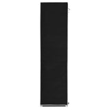 NNEVL Wardrobe with Compartments and Rods Black 150x45x175 cm Fabric