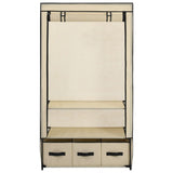 NNEVL Wardrobe Cream 87x49x159 cm Fabric