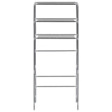 NNEVL 3-Tier Storage Rack over Laundry Machine Silver 69x28x169 cm