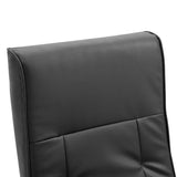 NNEVL Swivel TV Armchair Black Faux Leather
