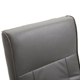 NNEVL Swivel TV Armchair Grey Faux Leather