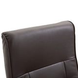 NNEVL Swivel TV Armchair Brown Faux Leather