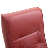 NNEVL Swivel TV Armchair Wine Red Faux Leather