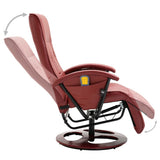 NNEVL Massage Chair Wine Red Faux Leather