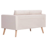 NNEVL 2-Seater Sofa Fabric Cream