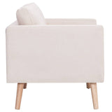 NNEVL 2-Seater Sofa Fabric Cream