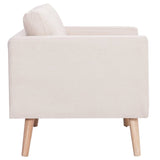 NNEVL 3-Seater Sofa Fabric Cream