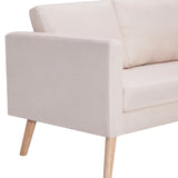NNEVL 3-Seater Sofa Fabric Cream
