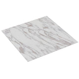 NNEVL Self-adhesive PVC Flooring Planks 5.11 m? White Marble