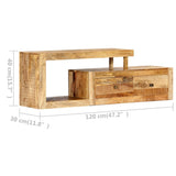 NNEVL TV Cabinet 120x30x40 cm Solid Mango Wood