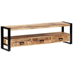 NNEVL TV Cabinet 150x30x45 cm Solid Mango Wood