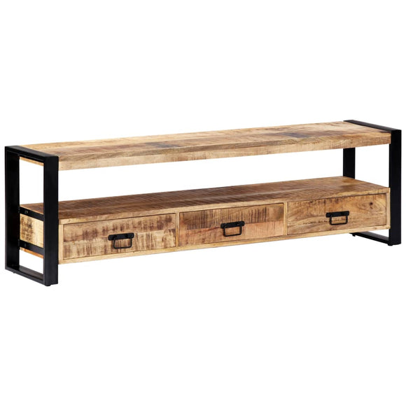 NNEVL TV Cabinet 150x30x45 cm Solid Mango Wood