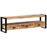 NNEVL TV Cabinet 150x30x45 cm Solid Mango Wood