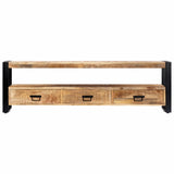 NNEVL TV Cabinet 150x30x45 cm Solid Mango Wood