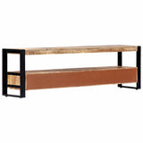 NNEVL TV Cabinet 150x30x45 cm Solid Mango Wood