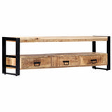 NNEVL TV Cabinet 150x30x45 cm Solid Mango Wood