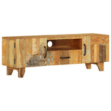 NNEVL Hand Carved TV Cabinet 120x30x40 cm Solid Reclaimed Wood