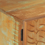 NNEVL Hand Carved TV Cabinet 120x30x40 cm Solid Reclaimed Wood