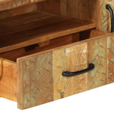 NNEVL Hand Carved TV Cabinet 120x30x40 cm Solid Reclaimed Wood