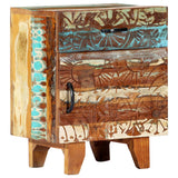 NNEVL Hand Carved Bedside Cabinet 40x30x50 cm Solid Reclaimed Wood