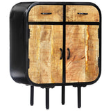 NNEVL Sideboard 60x30x75 cm Solid Mango Wood and Iron