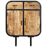 NNEVL Sideboard 60x30x75 cm Solid Mango Wood and Iron