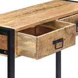 NNEVL Console Table 90x30x75 cm Solid Mango Wood