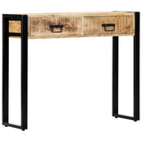 NNEVL Console Table 90x30x75 cm Solid Mango Wood