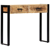 NNEVL Console Table 90x30x75 cm Solid Mango Wood