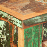 NNEVL Chest of Drawers 130x40x80 cm Solid Reclaimed Wood