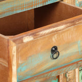 NNEVL Chest of Drawers 130x40x80 cm Solid Reclaimed Wood