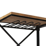 NNEVL Tractor Wine Cabinet 49x32x183 cm Solid Mango Wood