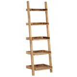 NNEVL Ladder Shelf Brown 75x37x205 cm Solid Mango Wood